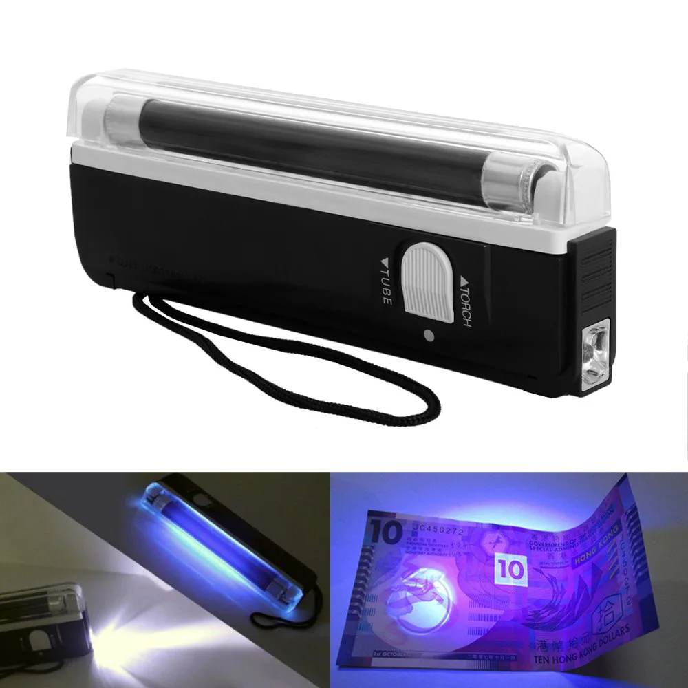 Mini Portable Ultra Violet Light Multifunction Handheld Lantern With LED Flashlight Bank Note Checker Inspection Tool
Mini Portable Ultra Violet Light Multifunction Handheld Lantern With LED Flashlight Bank Note Checker Inspection Tool