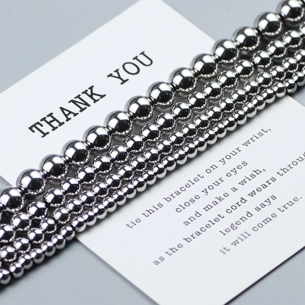 WLYeeS 3mm to 8mm Stainless Steel bead round Metal Loose Spacer Beads fit Women Men handwork Jewelry Bracelet Making DIY Finding
WLYeeS 3mm to 8mm Stainless Steel bead round Metal Loose Spacer Beads fit Women Men handwork Jewelry Bracelet Making DIY Finding