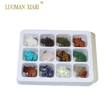 Wholesale 12 PCS Mix Color Boxed Natural Stone Rhinoceros Shape Charm Pendant DIY Jewelry Fit Necklace For Jewelry 23*23 mm
Wholesale 12 PCS Mix Color Boxed Natural Stone Rhinoceros Shape Charm Pendant DIY Jewelry Fit Necklace For Jewelry 23*23 mm