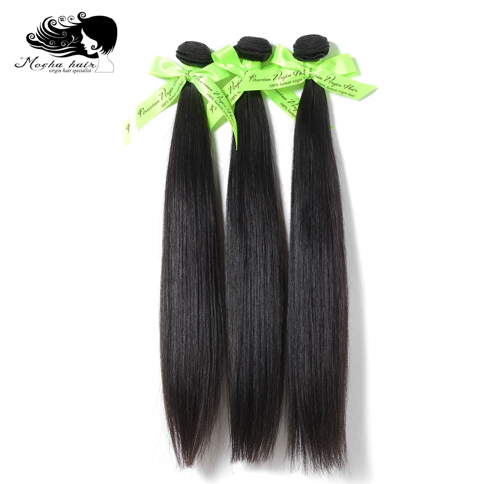 MOCHA Hair 10A Peruvian Straight Virgin Hair Human Hair Bundles Natural Color 3 Bundles Hair Extension Can Be Dyed
MOCHA Hair 10A Peruvian Straight Virgin Hair Human Hair Bundles Natural Color 3 Bundles Hair Extension Can Be Dyed