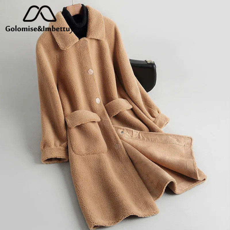Golomise&Imbettuy Real Composite Lamb Fur Coat Women Genuine Shearling Wool Fur Coat/Jacket with Faux Suede Leather Liner
Golomise&Imbettuy Real Composite Lamb Fur Coat Women Genuine Shearling Wool Fur Coat/Jacket with Faux Suede Leather Liner