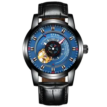 mens luxury wristwatch Automatic mechanical lvyin brand watches steel leather man watches waterproof Citizen movement 
mens luxury wristwatch Automatic mechanical lvyin brand watches steel leather man watches waterproof Citizen movement