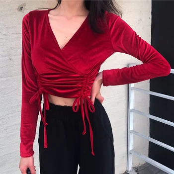 Gogo Dancer Costume For Women Navel Exposed Velvet Tops Nightclub Costume Salsa Dress GoGo Dance Bar DS Singer Stage Wear VDB007
Gogo Dancer Costume For Women Navel Exposed Velvet Tops Nightclub Costume Salsa Dress GoGo Dance Bar DS Singer Stage Wear VDB007
