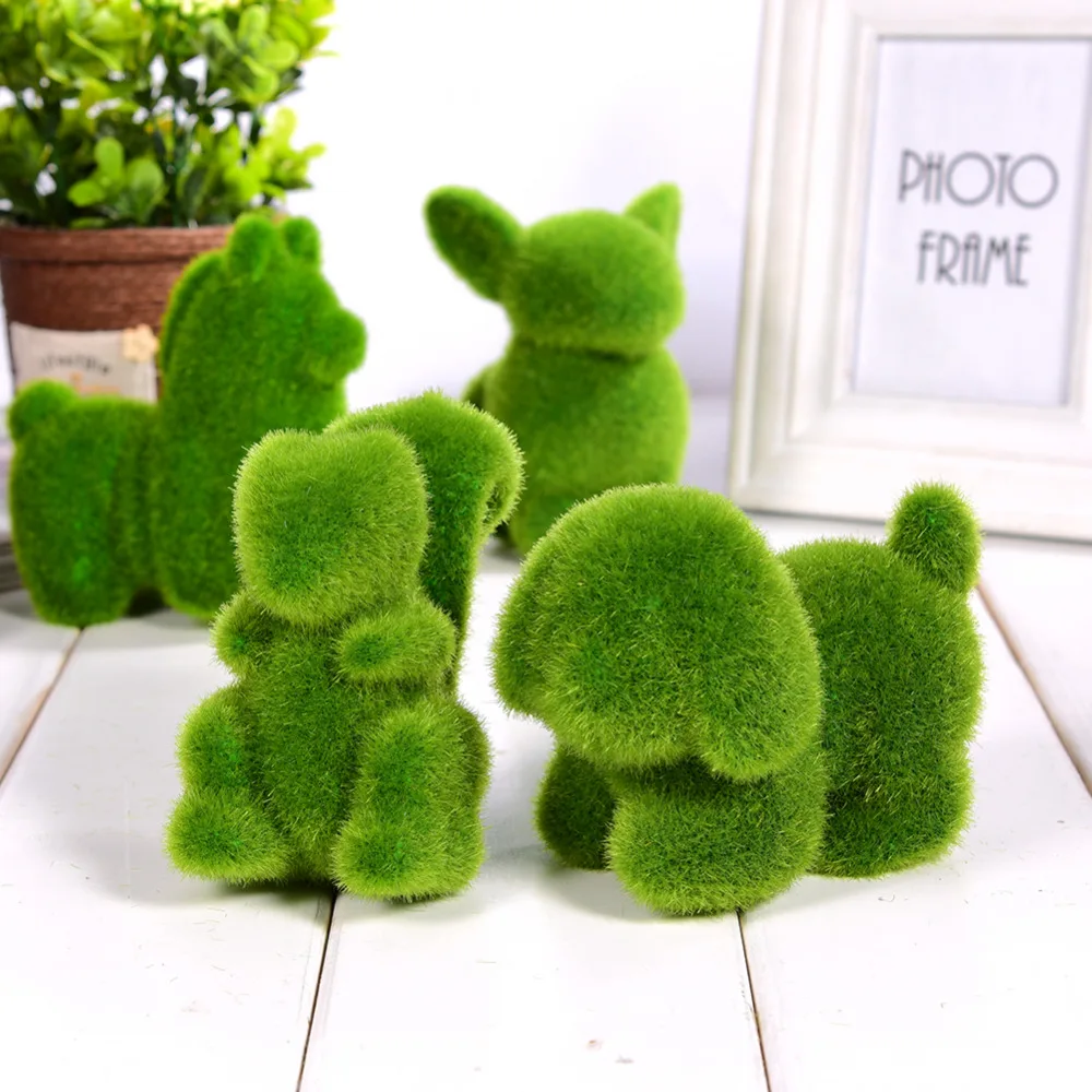 Cute Animal Shape Simulation Green Grass Ornaments Emulational Green Plant Bonsai Grass Animal Decoration Home Decal 4 Types
Cute Animal Shape Simulation Green Grass Ornaments Emulational Green Plant Bonsai Grass Animal Decoration Home Decal 4 Types