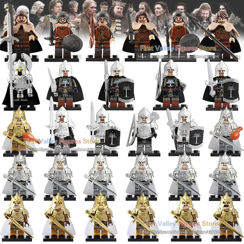 Single Sale Lord of the Rings Action Figure Soldier Knight Sword Heavy Infantry Spear Building Blocks Toys for Children KT1015
Single Sale Lord of the Rings Action Figure Soldier Knight Sword Heavy Infantry Spear Building Blocks Toys for Children KT1015
