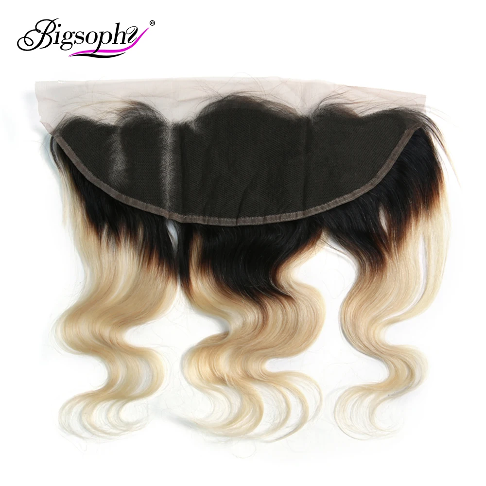 Bigsophy Brazilian Hair Ear To Ear Lace Frontal Closure Body Wave 13*4 Lace Frontal Ombre Blonde 1B 613 Color Remy Human Hair
Bigsophy Brazilian Hair Ear To Ear Lace Frontal Closure Body Wave 13*4 Lace Frontal Ombre Blonde 1B 613 Color Remy Human Hair