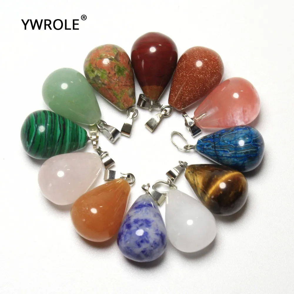 12 PCS Boxed Wholesale Multi-style Water Drop Shape Natural Stone Charms Pendant Fit DIY Necklaces For Jewelry Making 11*19 mm
12 PCS Boxed Wholesale Multi-style Water Drop Shape Natural Stone Charms Pendant Fit DIY Necklaces For Jewelry Making 11*19 mm