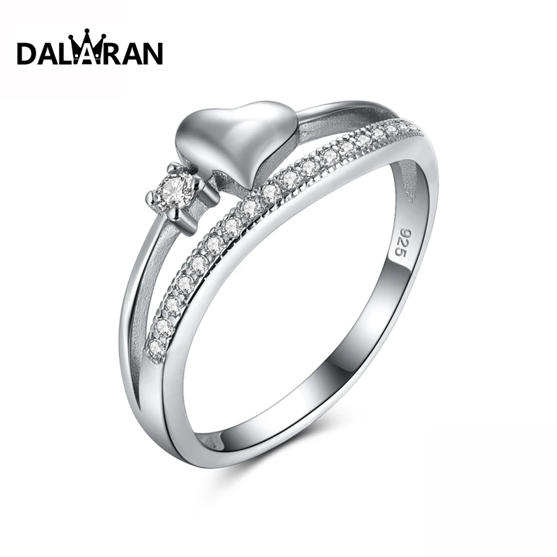 DALARAN 925 Sterling Silver Rings Charm For Women Wedding Engagement Jewelry Gift
DALARAN 925 Sterling Silver Rings Charm For Women Wedding Engagement Jewelry Gift