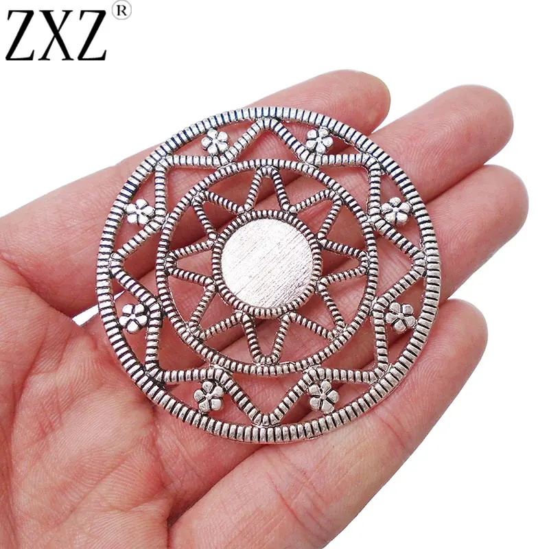 ZXZ 5pcs Antique Silver Boho Large Round Flower Style Charms Pendants Blank 14mm Cameo Cabochon Base Settings 53x53mm
ZXZ 5pcs Antique Silver Boho Large Round Flower Style Charms Pendants Blank 14mm Cameo Cabochon Base Settings 53x53mm