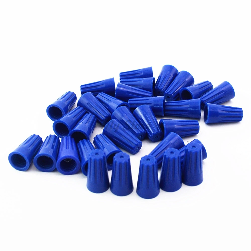 100Pcs P2 Blue Wire Connector Twist-On Terminals Cap Spring Insert Assortment 22-14 AWG
100Pcs P2 Blue Wire Connector Twist-On Terminals Cap Spring Insert Assortment 22-14 AWG