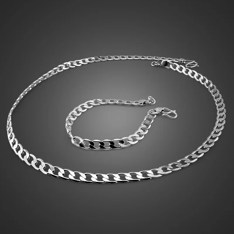 New Silver Necklace Men's Sterling Silver Necklace Simple Design Solid Silver Horse Whip Chain Set Necklace/Bracelet best gift
New Silver Necklace Men's Sterling Silver Necklace Simple Design Solid Silver Horse Whip Chain Set Necklace/Bracelet best gift