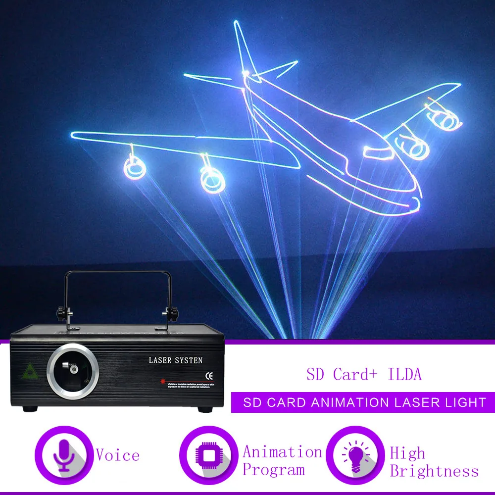 Sharelife 500mw 1W ILDA SD Card RGB Animation DMX Laser Projector Light Home Gig Party DJ Show Professional Stage Lighting F500
Sharelife 500mw 1W ILDA SD Card RGB Animation DMX Laser Projector Light Home Gig Party DJ Show Professional Stage Lighting F500