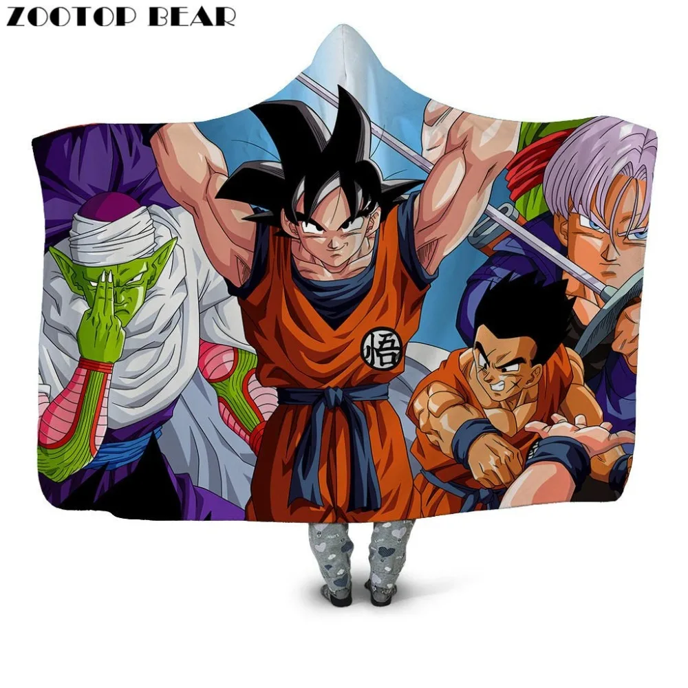 Goku Hooded Blanket Soft Adults Home Fashion Dragon Ball Anime 3D Printing Office Quilts Portable Drop Shipping Wearable Bedding
Goku Hooded Blanket Soft Adults Home Fashion Dragon Ball Anime 3D Printing Office Quilts Portable Drop Shipping Wearable Bedding