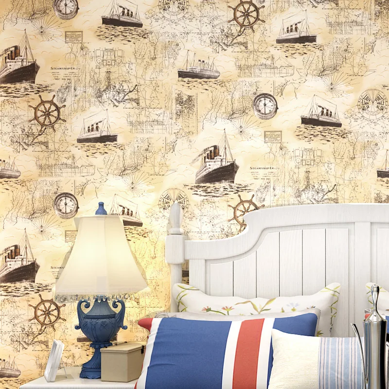 0.53x10 m British style cartoon sailing pattern non-woven wallpaper boy girl bedroom living room kids room decoration wallpaper 
0.53x10 m British style cartoon sailing pattern non-woven wallpaper boy girl bedroom living room kids room decoration wallpaper