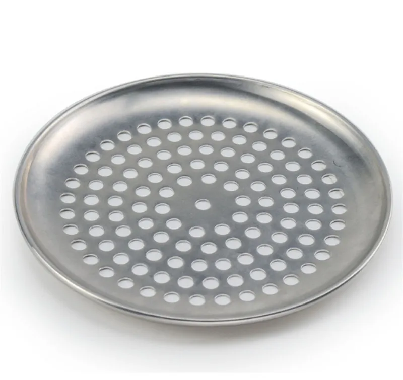 Pizza Pan Aluminium Perforated Plate Tray 330mm 13/" Round Oven Tray