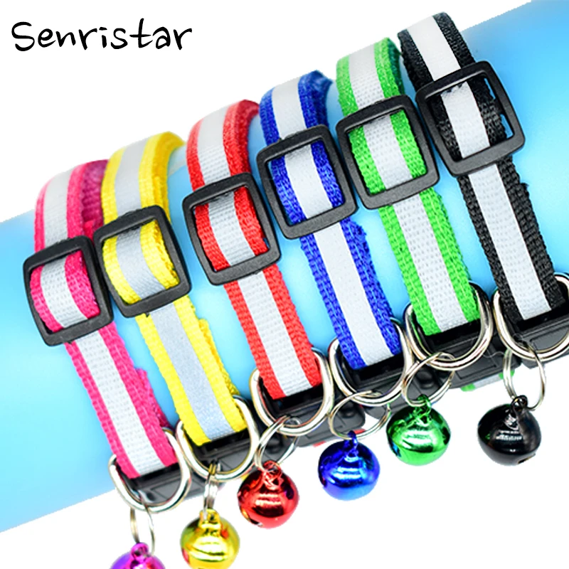 Pet Glossy Reflective Adjustable Nylon Cat Collar Colorful Bell Neck Strap For Small Medium Cats Collar Kitten Puppy Dog Collar
Pet Glossy Reflective Adjustable Nylon Cat Collar Colorful Bell Neck Strap For Small Medium Cats Collar Kitten Puppy Dog Collar