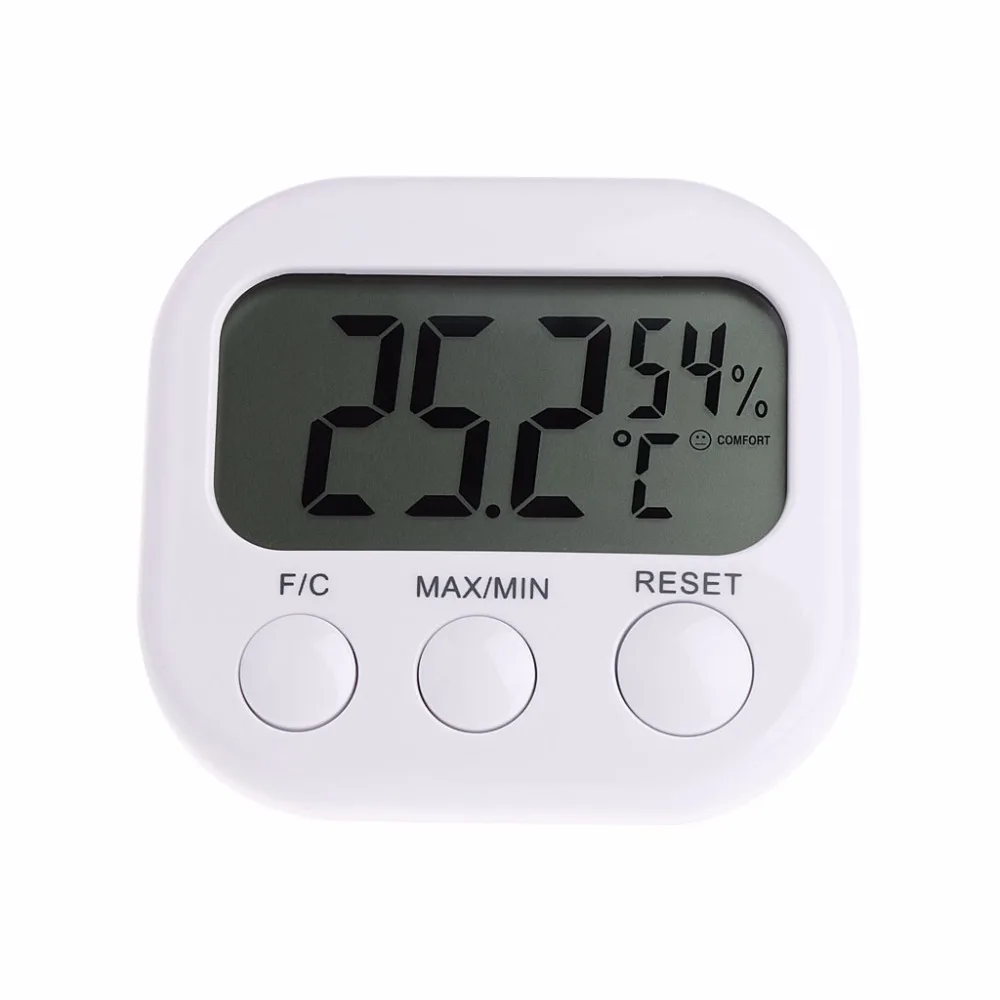 Digital Thermometer LCD Display Digital Hygrometer Temperature Humidity Meter Max Min Thermometer
Digital Thermometer LCD Display Digital Hygrometer Temperature Humidity Meter Max Min Thermometer