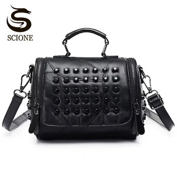 Hot Fashion Women Bag Rivet Studded Shoulder Bag Vintage Style PU Leather Handbags Female Crossbody Messenger Bags Tote JXY769
Hot Fashion Women Bag Rivet Studded Shoulder Bag Vintage Style PU Leather Handbags Female Crossbody Messenger Bags Tote JXY769