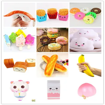 Antistress Milk/Doughnut/banana/French Fries Squishy Slow Rising Kawaii Squishies Scented Sweet Cream Charms Bread Kids Toy
Antistress Milk/Doughnut/banana/French Fries Squishy Slow Rising Kawaii Squishies Scented Sweet Cream Charms Bread Kids Toy