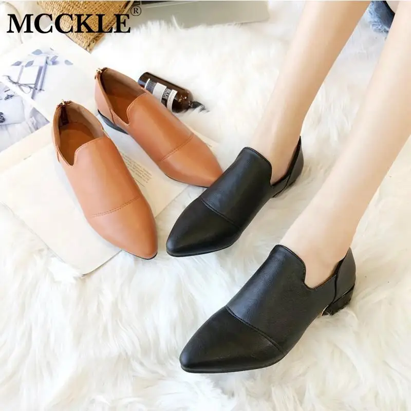 New Spring Women Soft Leather Low Heel Shoes Slip On Female PU Shoes Casual Pointed Toe Classic Comfortable Single Shoes Ladies
New Spring Women Soft Leather Low Heel Shoes Slip On Female PU Shoes Casual Pointed Toe Classic Comfortable Single Shoes Ladies