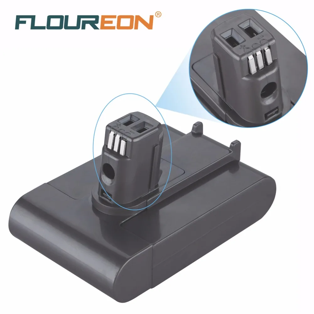FLOUREON 22.2V 2000mAh Rechargeable Battery Handheld Li-ion Vacuum Cleaner Battery 6-Cell for Dyson DC31 DC35 917083-01 17083
FLOUREON 22.2V 2000mAh Rechargeable Battery Handheld Li-ion Vacuum Cleaner Battery 6-Cell for Dyson DC31 DC35 917083-01 17083