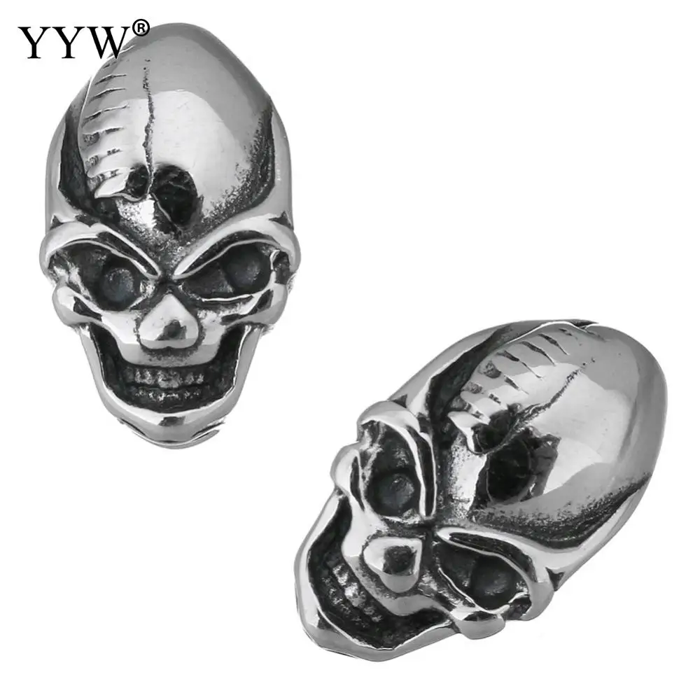 10PC European Skull Charm Beads Skeleton Viking Punk Jewelry Stainless Steel beads For DIY Snake Chain Bracelet Making
10PC European Skull Charm Beads Skeleton Viking Punk Jewelry Stainless Steel beads For DIY Snake Chain Bracelet Making
