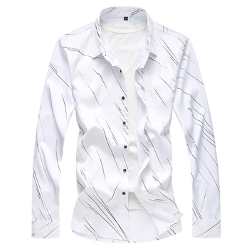 MOGU 2019 Summer Long Sleeve Mens Casual Shirts Fashion Breathable Striped Blouse Hawaiian Plus 6XL 7XL 5 Colors for Men's Top
MOGU 2019 Summer Long Sleeve Mens Casual Shirts Fashion Breathable Striped Blouse Hawaiian Plus 6XL 7XL 5 Colors for Men's Top