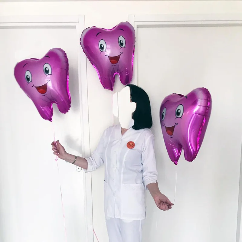 1PC Large Tooth Foil Balloons baby boy girl boy tooth theme party helium Inflatable Globos hospital tooth model toys 
1PC Large Tooth Foil Balloons baby boy girl boy tooth theme party helium Inflatable Globos hospital tooth model toys