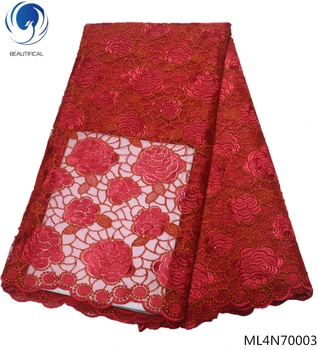 BEAUTIFICAL nigerian lace fabrics 2019 special offer red embroidery tulle lace fabric for dresses french lace 5yards ML4N700
BEAUTIFICAL nigerian lace fabrics 2019 special offer red embroidery tulle lace fabric for dresses french lace 5yards ML4N700