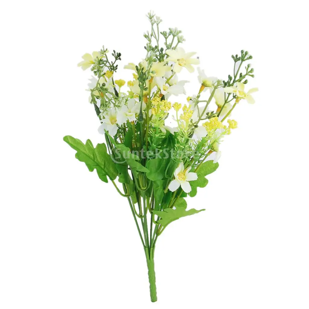 New 2014 Brand New 1 Bunch Fake Cineraria Artificial Flower Bouquet Home Office Decor - Light yellow and White Free Shipping
New 2014 Brand New 1 Bunch Fake Cineraria Artificial Flower Bouquet Home Office Decor - Light yellow and White Free Shipping