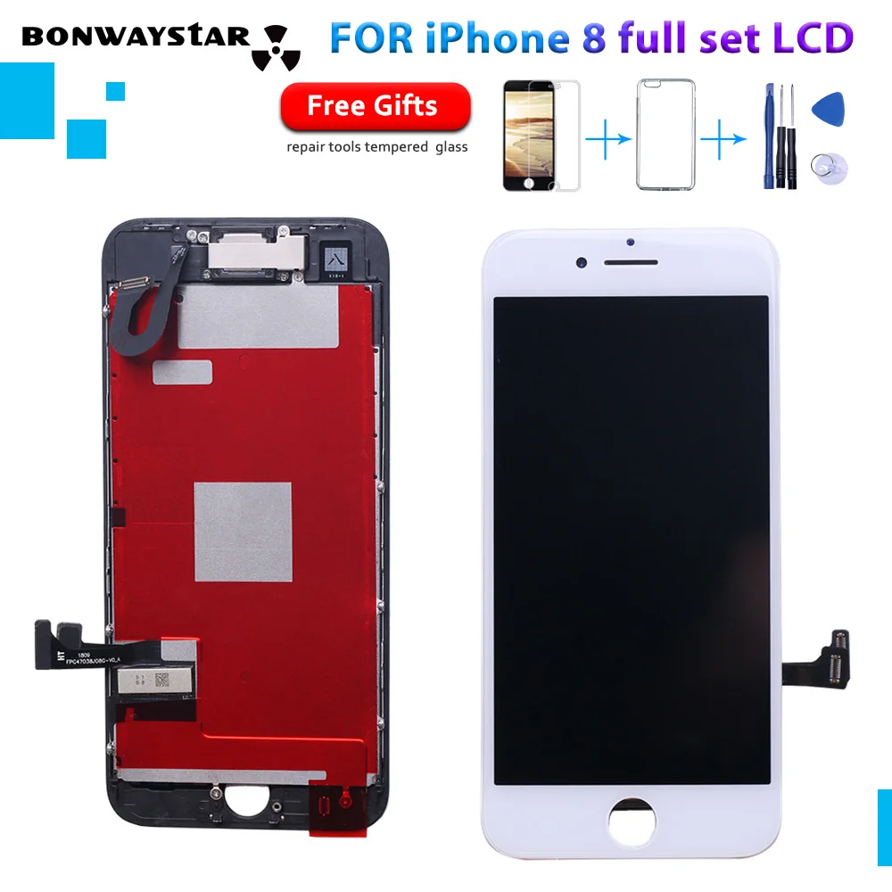 No Dead Pixe Full Set LCD Complete For Iphone 8 8G Touch Screen Digitizer Assembly Complete with 3D+front camera Flex 3 Gift
No Dead Pixe Full Set LCD Complete For Iphone 8 8G Touch Screen Digitizer Assembly Complete with 3D+front camera Flex 3 Gift
