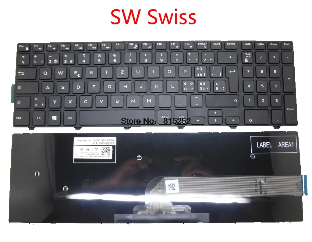 Laptop Keyboard For DELL 15 3541 3542 5542 5545 5547 5557 5558 SW Swiss TR Turkish AR Arabic BG Bulgarian DM Denmark TW Chinese
Laptop Keyboard For DELL 15 3541 3542 5542 5545 5547 5557 5558 SW Swiss TR Turkish AR Arabic BG Bulgarian DM Denmark TW Chinese