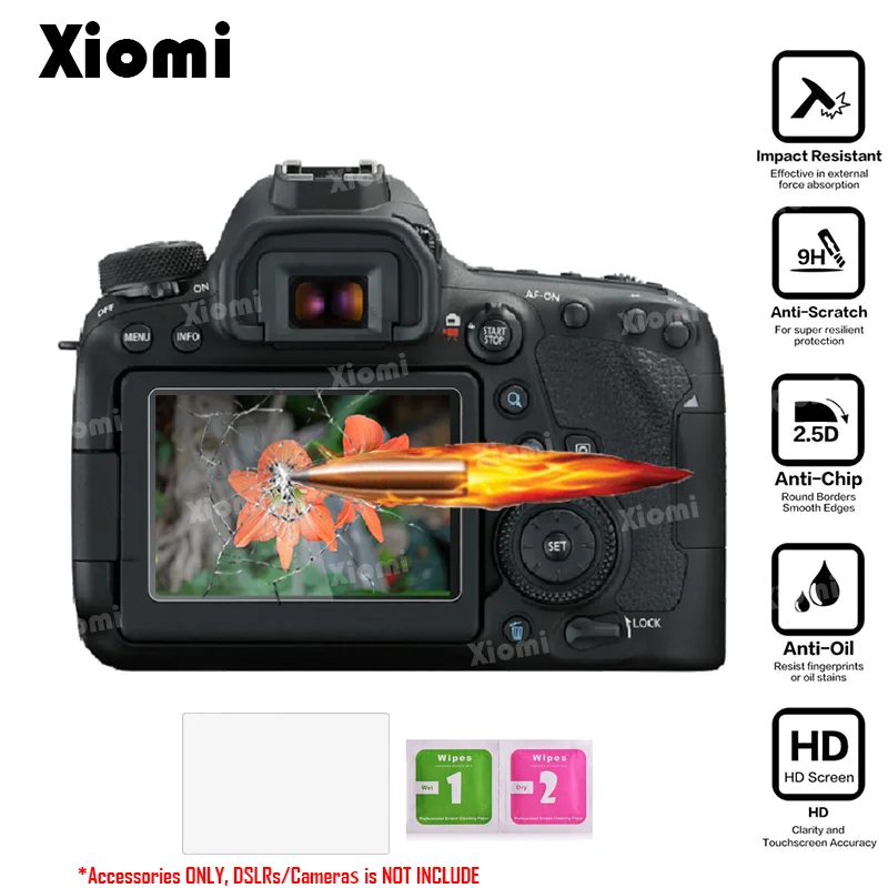 Screen Protector Shield Film 9H Tempered Glass for DSLR Canon EOS 6D Mark II Mark2 MK2 Markii 6D2 6DII Camera Protective Cover-!
Screen Protector Shield Film 9H Tempered Glass for DSLR Canon EOS 6D Mark II Mark2 MK2 Markii 6D2 6DII Camera Protective Cover-!