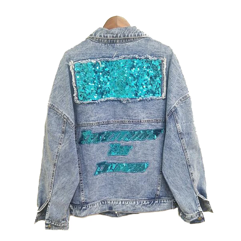 2019 Fashion Denim Jacket Autumn Casual Outerwear Spring Sequin Jeans Jacket Long Sleeve Women Basic Coat Plus Size
2019 Fashion Denim Jacket Autumn Casual Outerwear Spring Sequin Jeans Jacket Long Sleeve Women Basic Coat Plus Size
