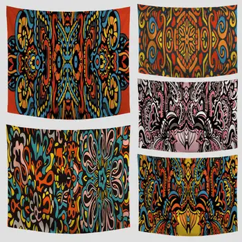 Geometric Floral Pattern Tapestry Wall Hanging Yoga Mat Beach Towel Farmhouse Polyester Renaissance Art Blanket Home Party Decor
Geometric Floral Pattern Tapestry Wall Hanging Yoga Mat Beach Towel Farmhouse Polyester Renaissance Art Blanket Home Party Decor