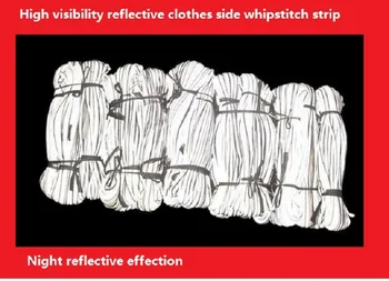 Bright silver clothes side whipstitch reflective strip TC reflective serging reflective packet sideband
Bright silver clothes side whipstitch reflective strip TC reflective serging reflective packet sideband