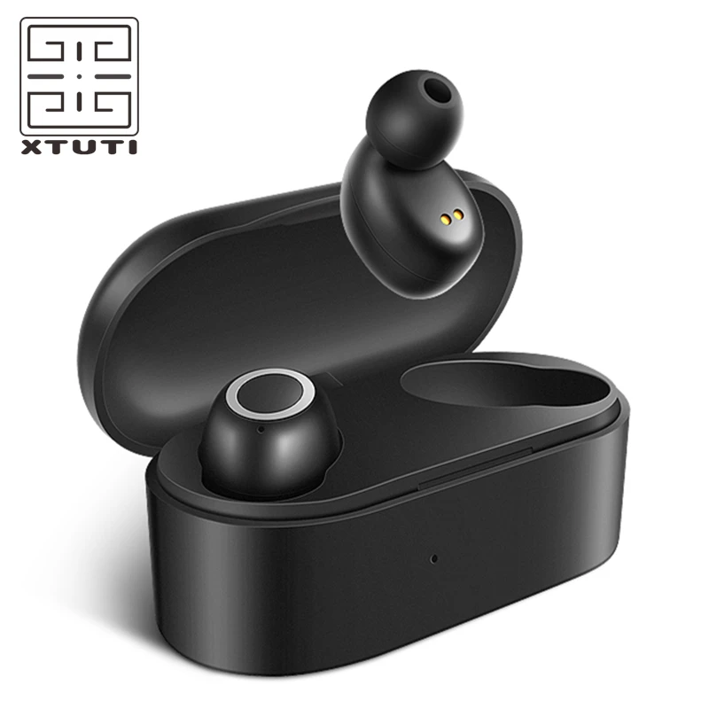 3D стерео звук Bluetooth V5.0 наушники портативные TWS Беспроводные сенсорные вкладыши с