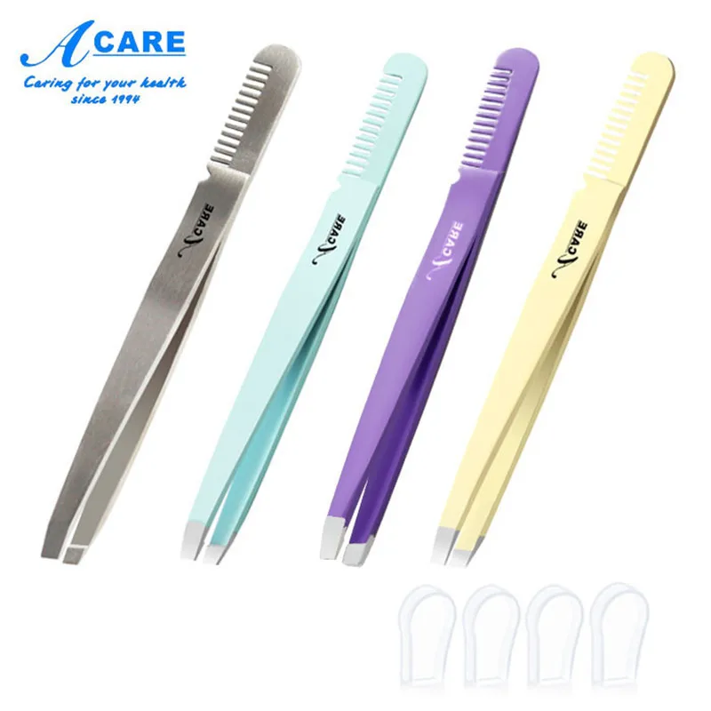 Eyebrow Tweezer With Comb Double Use Stainless Steel Brush Slant Green Metal Eyelash Nipper For Hair Removal Face Beauty
Eyebrow Tweezer With Comb Double Use Stainless Steel Brush Slant Green Metal Eyelash Nipper For Hair Removal Face Beauty
