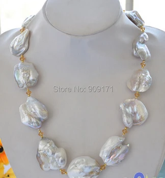 Free Shipping>>HUGE nature 32mm baroque white KESHI REBORN PEARL citrine NECKLACE
Free Shipping>>HUGE nature 32mm baroque white KESHI REBORN PEARL citrine NECKLACE
