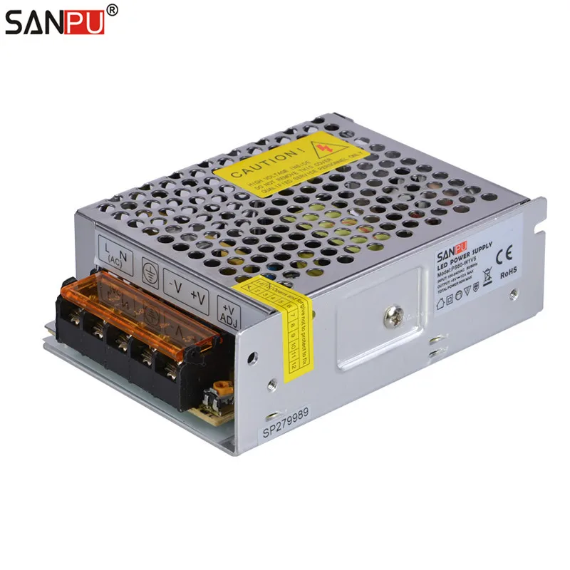 SANPU SMPS 5V 60W LED Driver 12A Constant Voltage Switching Power Supply for LEDs Display 110V 220V AC to DC Light Transformer
SANPU SMPS 5V 60W LED Driver 12A Constant Voltage Switching Power Supply for LEDs Display 110V 220V AC to DC Light Transformer