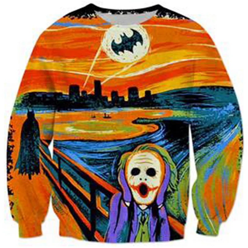 New Women mens Sweatshirt funny van gogh printing Bat man Print 3D Pullovers Character Cartoon Sweats Outfits Hoodies Plus size
New Women mens Sweatshirt funny van gogh printing Bat man Print 3D Pullovers Character Cartoon Sweats Outfits Hoodies Plus size
