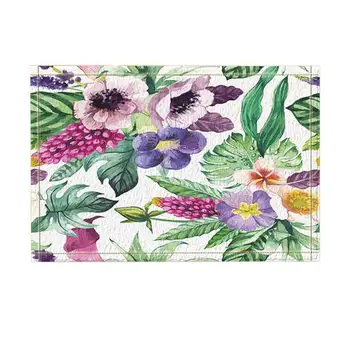 Watercor Flowers Decor, Calla Lily in Tropical Flowers and Monstera Leaves Bath Rugs, Non-Slip Doormat
Watercor Flowers Decor, Calla Lily in Tropical Flowers and Monstera Leaves Bath Rugs, Non-Slip Doormat