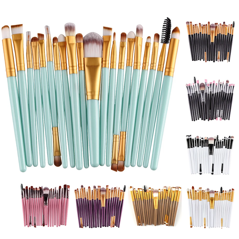 20PCS/Set 22Colors Portable Makeup Cosmetic Beauty Tools Eye Brush For Eyeshadow Eyebrow Multi-color Nylon Hair Plastic Handle
20PCS/Set 22Colors Portable Makeup Cosmetic Beauty Tools Eye Brush For Eyeshadow Eyebrow Multi-color Nylon Hair Plastic Handle