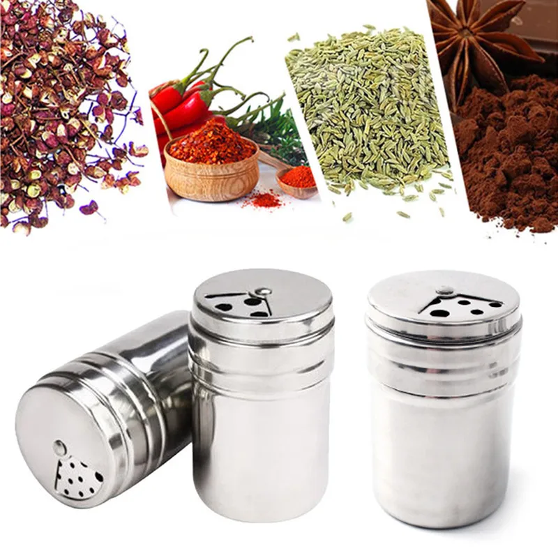 High Quality Rotatable Stainless Steel Seasoning Box Seasoning Tank Toothpick Tube Pepper Cans Bottles Household Kitchen Tools
High Quality Rotatable Stainless Steel Seasoning Box Seasoning Tank Toothpick Tube Pepper Cans Bottles Household Kitchen Tools