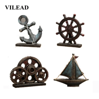 VILEAD Multiple Styles Resin Anchor Rudder Gearwheel Sailboat Figurines Creative Europe Mediterranean Home Decor Miniatures Gift
VILEAD Multiple Styles Resin Anchor Rudder Gearwheel Sailboat Figurines Creative Europe Mediterranean Home Decor Miniatures Gift