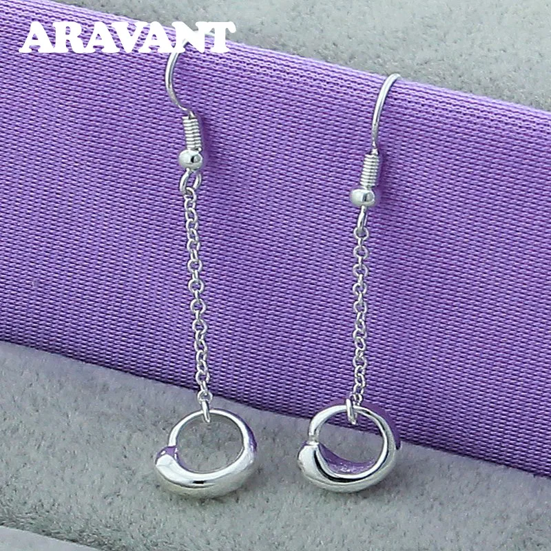 925 Silver Jewelry Round Circle Long Tassel Earrings For Women Fashion Engagement Jewelry
925 Silver Jewelry Round Circle Long Tassel Earrings For Women Fashion Engagement Jewelry
