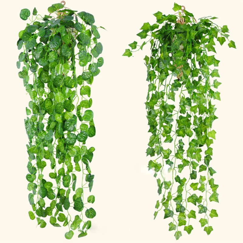 90cm Artificial hanging Fake Plants Vine Rattan para Indoor Artificiales Plant Garden Green Leaf Ivy Wall Decor Room Decoration
90cm Artificial hanging Fake Plants Vine Rattan para Indoor Artificiales Plant Garden Green Leaf Ivy Wall Decor Room Decoration