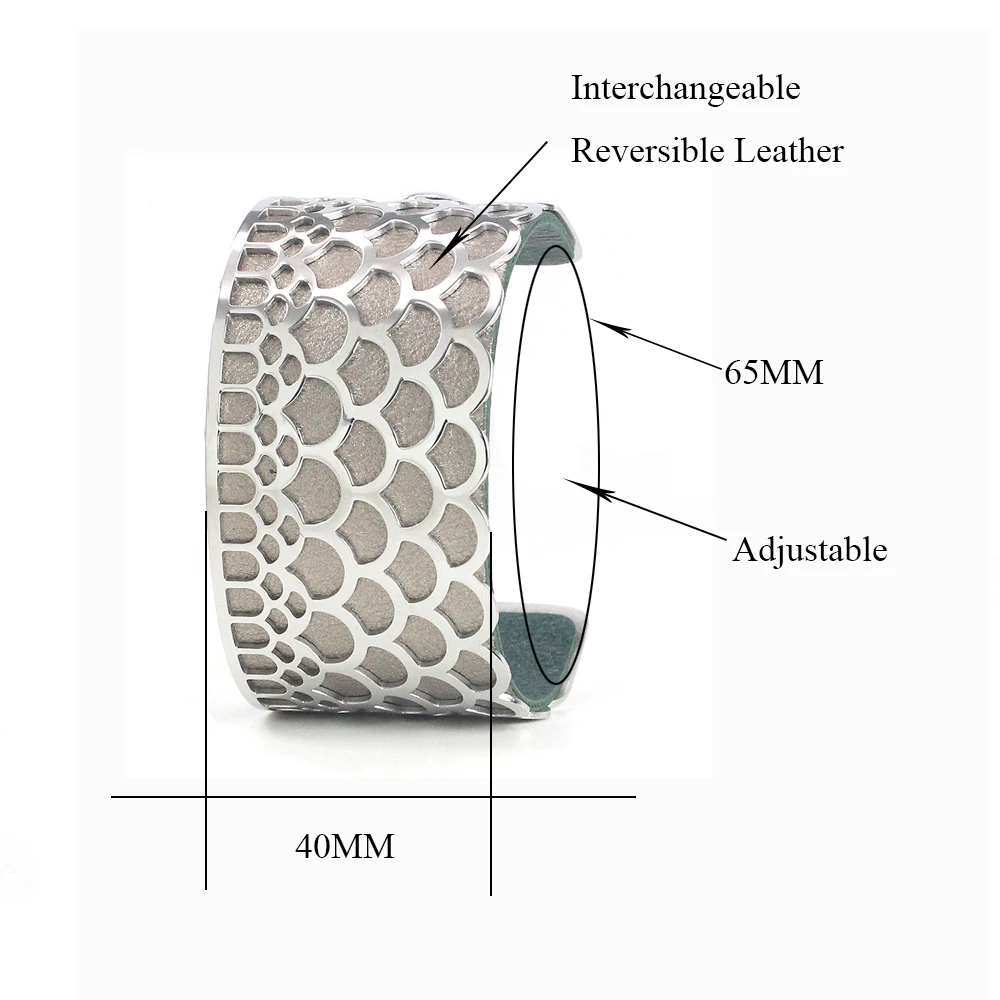 Legenstar Reversible Leather Bijoux Manchette Bracelet Argent Pulseiras Fish Bracelet for Women Stainless Steel Cuff Bangle
Legenstar Reversible Leather Bijoux Manchette Bracelet Argent Pulseiras Fish Bracelet for Women Stainless Steel Cuff Bangle