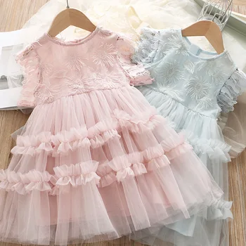 Roimyal Wholesale Princess 3-8 years girl sweet lace sleeved dress children's gauze dress party dresses free shipping
Roimyal Wholesale Princess 3-8 years girl sweet lace sleeved dress children's gauze dress party dresses free shipping