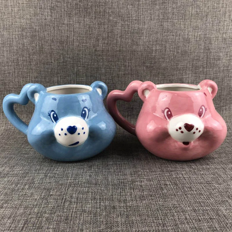 New 450mL Blue/Pink Couple 3D Panda Coffee Mugs with Heart Handle Ceramic Cute Cups and Mugs Drinkware Best Gifts for Friends
New 450mL Blue/Pink Couple 3D Panda Coffee Mugs with Heart Handle Ceramic Cute Cups and Mugs Drinkware Best Gifts for Friends